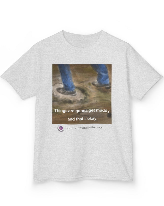 Things are gonna get muddy funny kid t-shirt