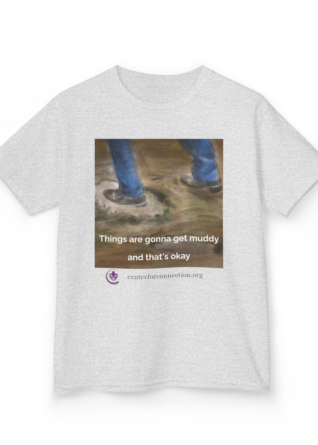 Things are gonna get muddy funny kid t-shirt