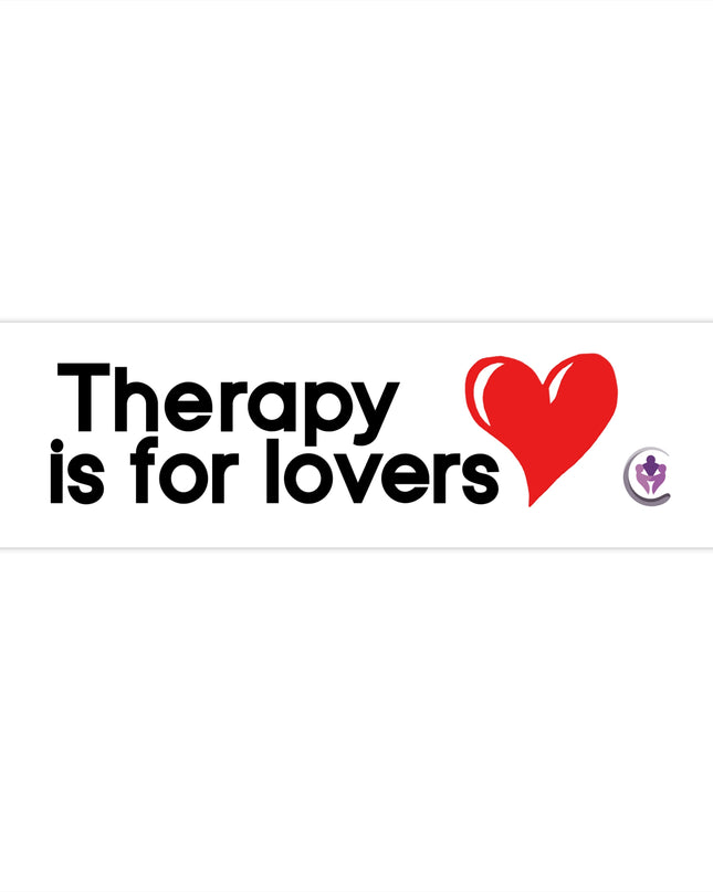 Therapy is for lovers bumper sticker