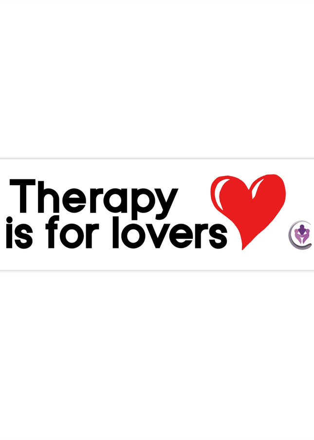 Therapy is for lovers bumper sticker