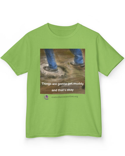Things are gonna get muddy funny kid t-shirt