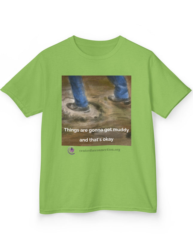 Things are gonna get muddy funny kid t-shirt