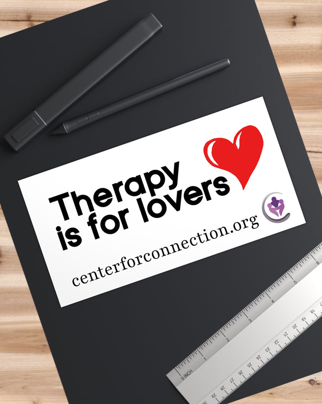 Therapy is for lovers bumper sticker