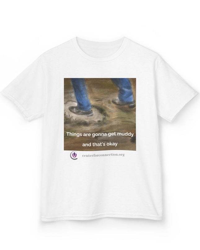 Things are gonna get muddy funny kid t-shirt