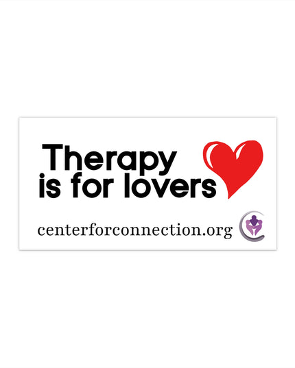 Therapy is for lovers bumper sticker
