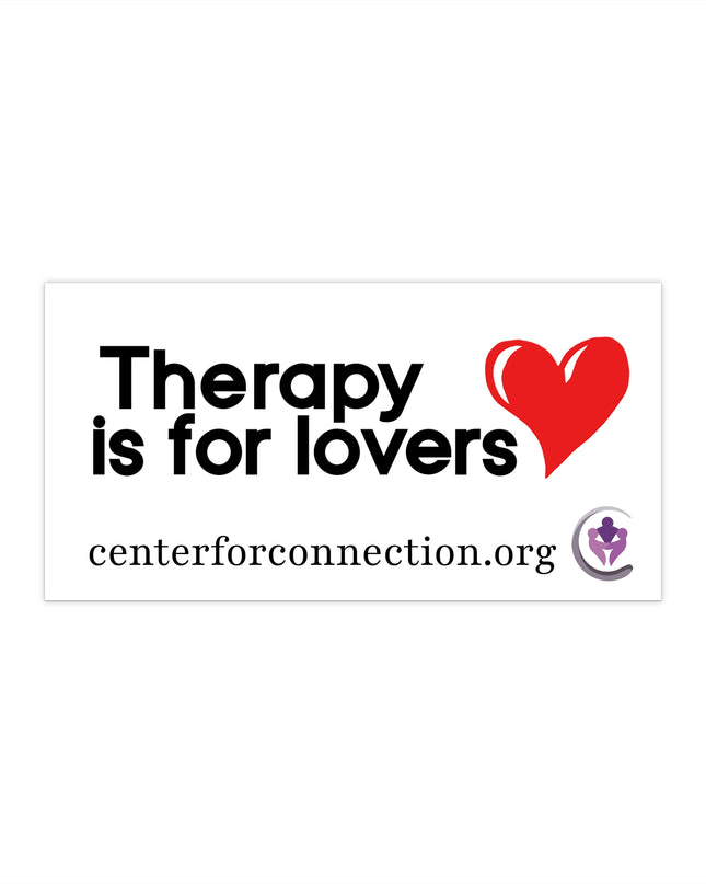 Therapy is for lovers bumper sticker