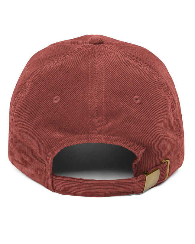 Corduroy Baseball Cap — "Keep Therapy Weird" Embroidered Vintage Hat