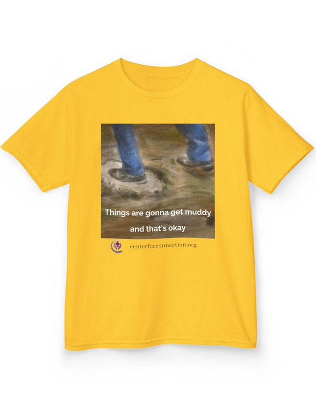 Things are gonna get muddy funny kid t-shirt