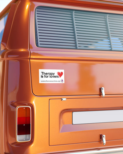 Therapy is for lovers bumper sticker