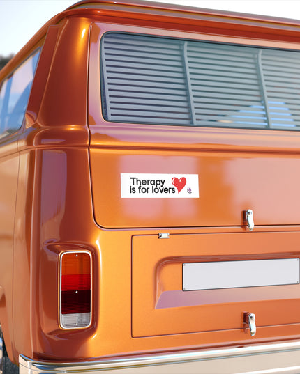 Therapy is for lovers bumper sticker