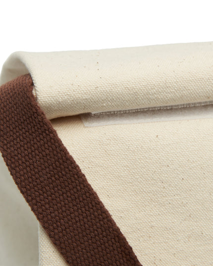 Canvas Lunch Bag — “Grow Play Heal.” Printed Strap Tote for Kids & Caregivers