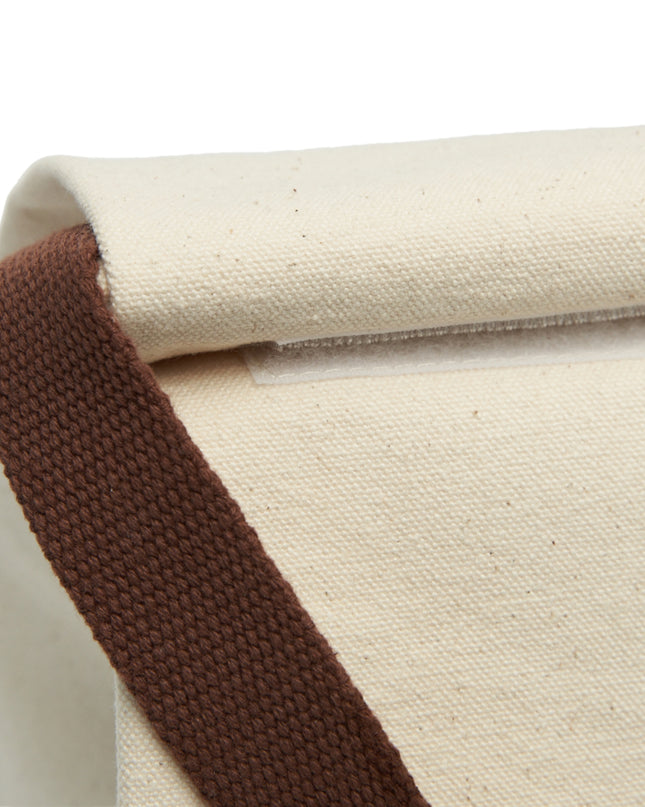 Canvas Lunch Bag — “Grow Play Heal.” Printed Strap Tote for Kids & Caregivers